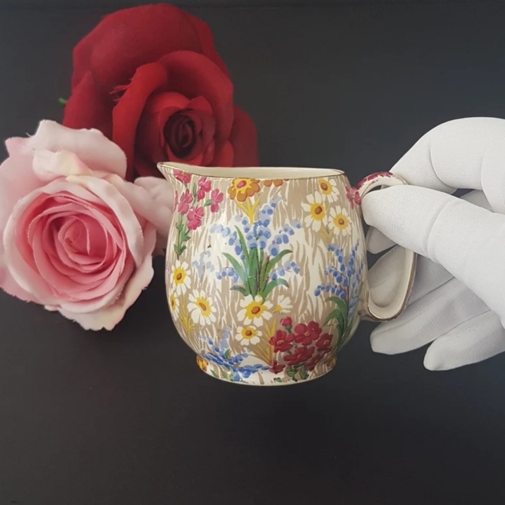 Royal Winton Grimwades MARGUERITE Creamer, 6oz Milk Jug, Floral Chintz, England